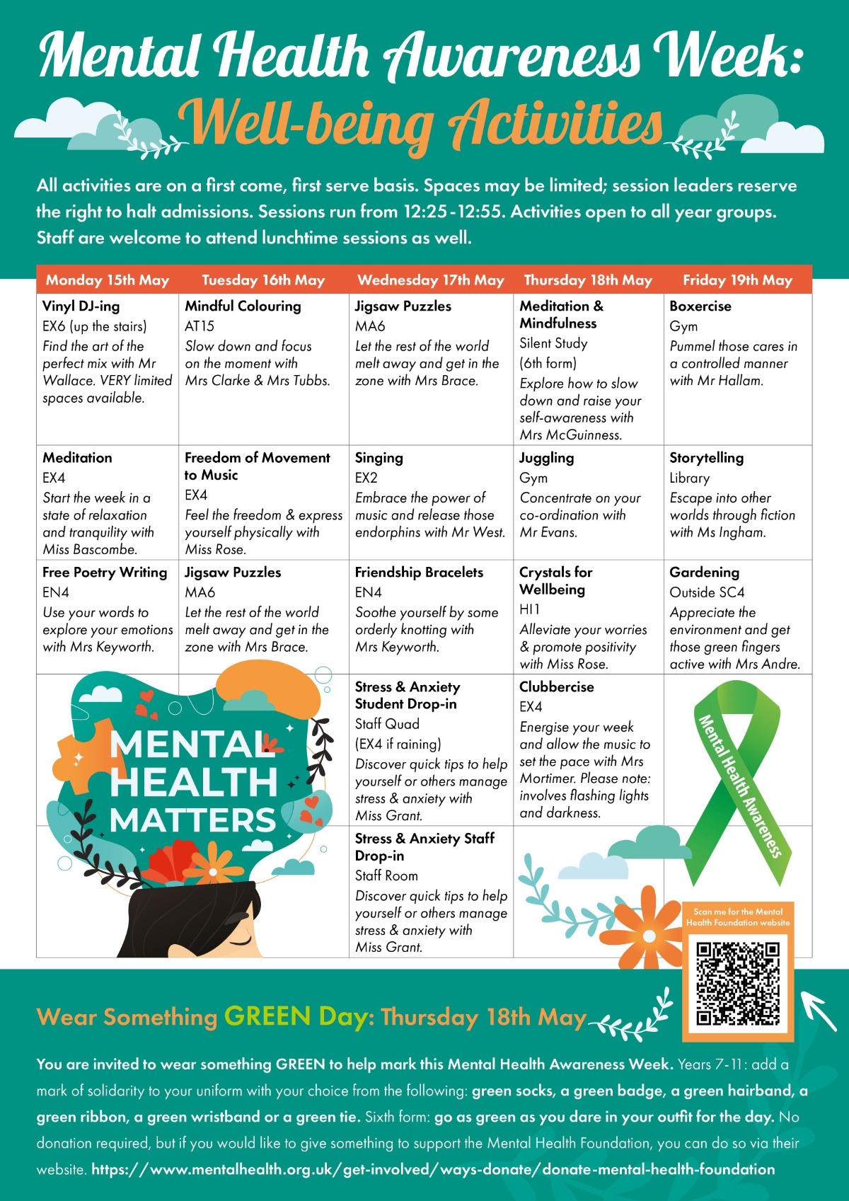 This Year s Mental Health Awareness Week Will Be Marked AtHighcliffe 